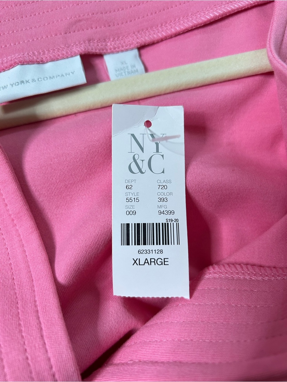 New York & Company Sleeveless Bubblegum Pink Shift Tank Dress Cotton Size XL - Picture 6 of 13